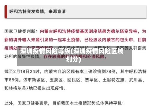 深圳疫情风险等级(深圳疫情风险区域划分)-第3张图片