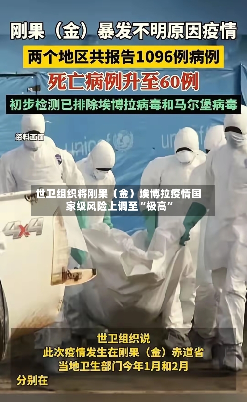 世卫组织将刚果（金）埃博拉疫情国家级风险上调至“极高”