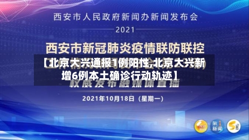 【北京大兴通报1例阳性,北京大兴新增6例本土确诊行动轨迹】