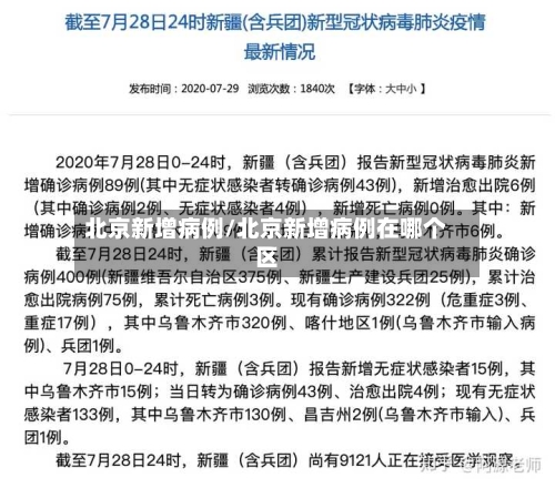 北京新增病例/北京新增病例在哪个区