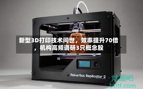 新型3D打印技术问世	，效率提升70倍，机构高频调研3只概念股-第2张图片