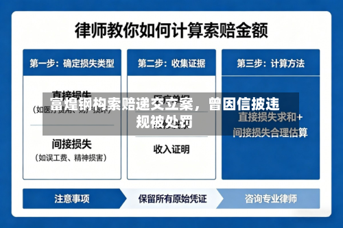 富煌钢构索赔递交立案，曾因信披违规被处罚-第2张图片